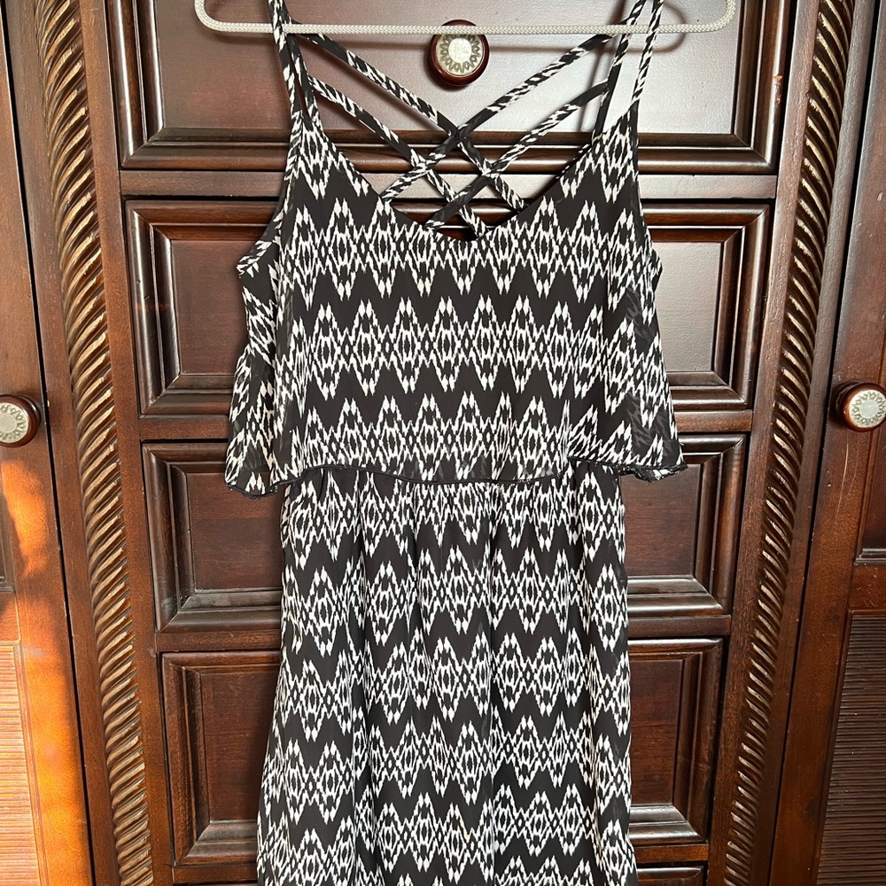 Speechless Black and White Sundress